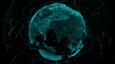 Parlayan dünya Küre.