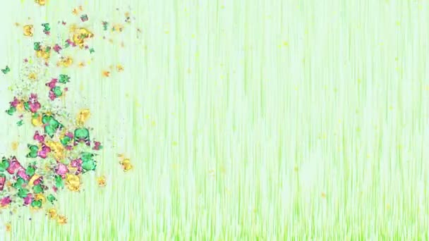 Animation de papillons colorés 