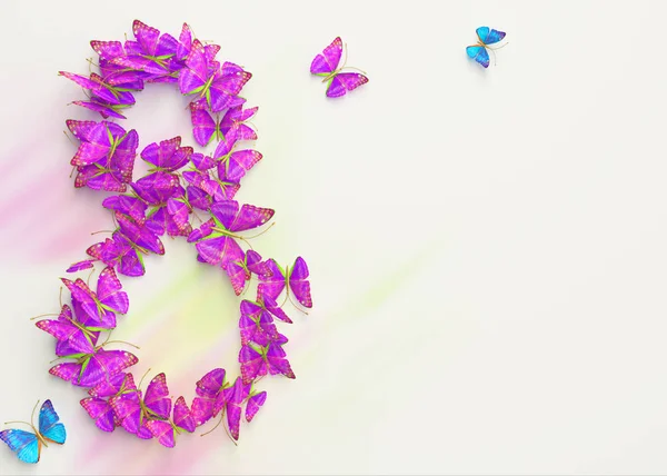 Mart 8. Bayan gün. 3D render.