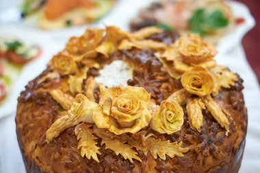 Lezzetli düğün somun ve tuz