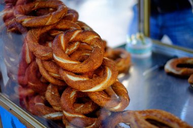 İstanbul 'da Simit adında bir Türk ekmeği. Türkiye
