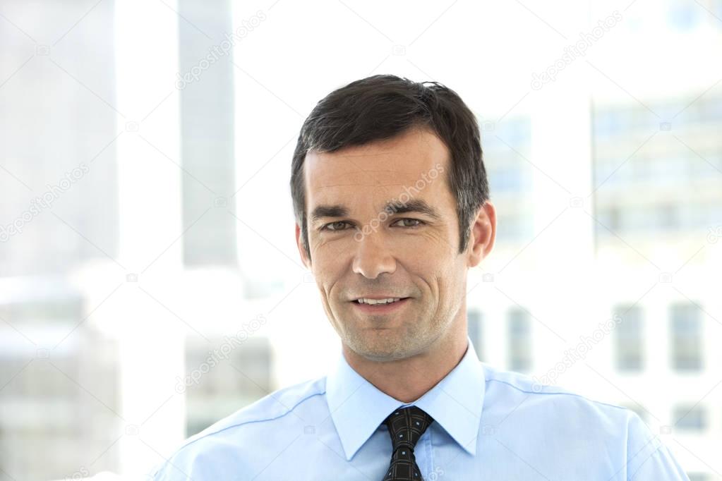 Portrait of a corporate business executive man