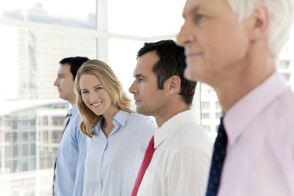 Business leader and team — Stock Photo, Image