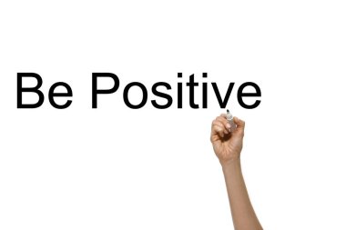 El olması olumlu - beyaz zemin üzerine yazma