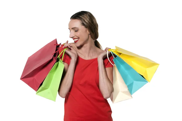 Kvinnor som shopping — Stockfoto