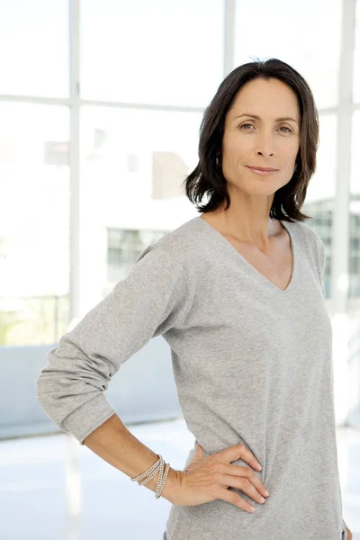 Portrait of a middle aged woman — Stock Photo, Image