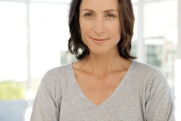 Portrait of a middle aged woman — Stock Photo, Image