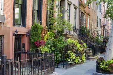 New York şehri. Bina. Eski stil görüntü