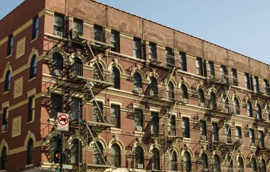 New York şehri. Bina. Eski stil görüntü