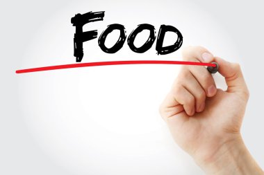 El gıda marker ile yazma