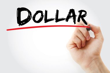 El Doları marker ile yazma