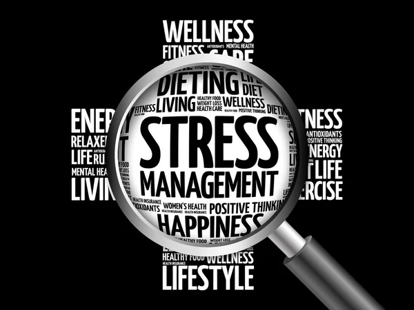 Gestion du stress word cloud — Photo