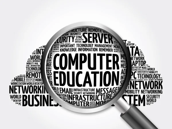 Computadora Educación palabra nube —  Fotos de Stock