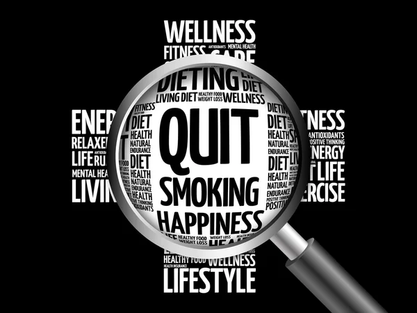 Quit Smoking word cloud — Stock Photo, Image