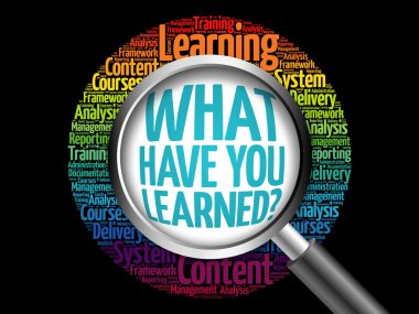 Ne öğrendin? kelime bulutu