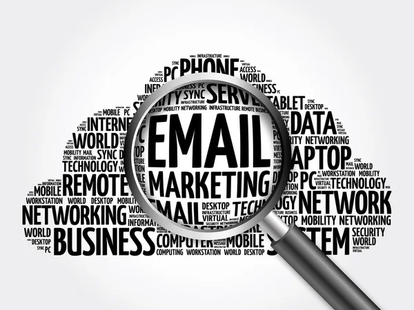 Email Marketing palabra nube —  Fotos de Stock