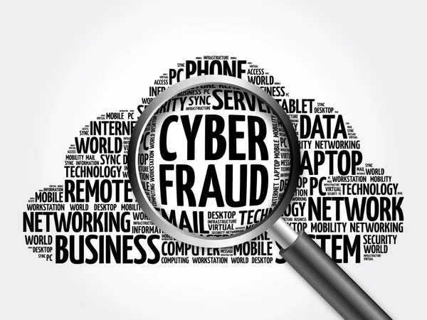 Cyber Fraud word cloud — Stock Photo, Image