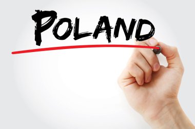 Polonya marker ile yazma el