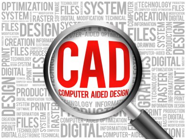 En düşük CAD - bilgisayar destekli tasarım kelime bulutu