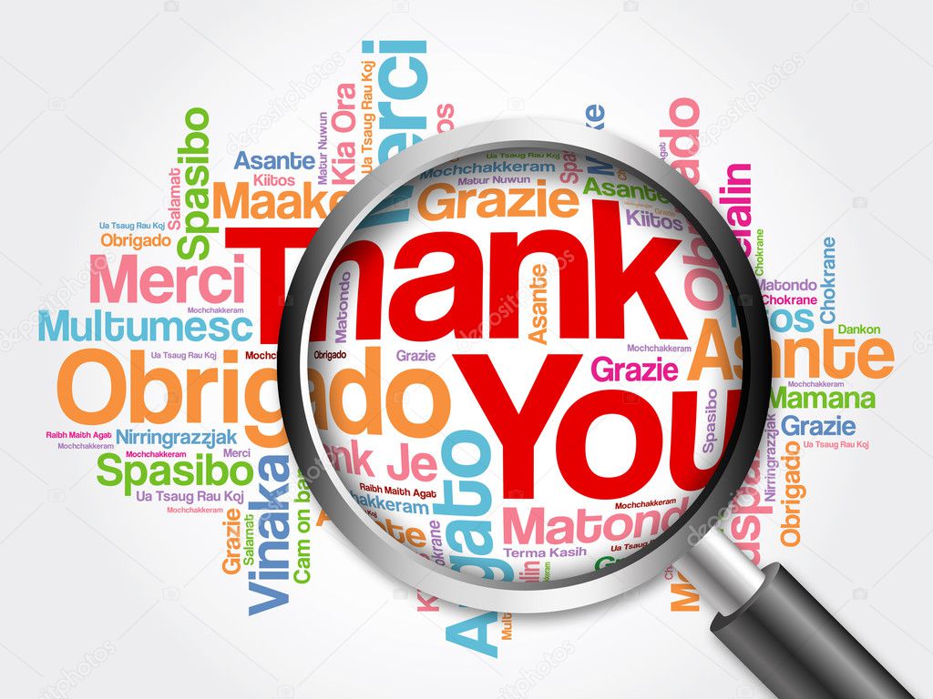 Danke, dass Sie in allen Sprachen Word Cloud — Stockfoto © dizanna