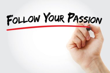 El Your Passion takip marker ile yazma