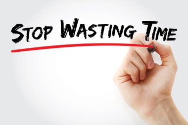 Stop israf zaman marker ile yazma el