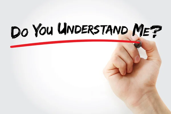 Hand writing Do You Understand Me? — Stock Photo, Image