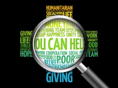 Kelime bulutu büyüteç ile yardımcı olabilir