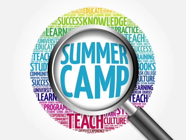 Summer Camp word cloud — Stockfoto