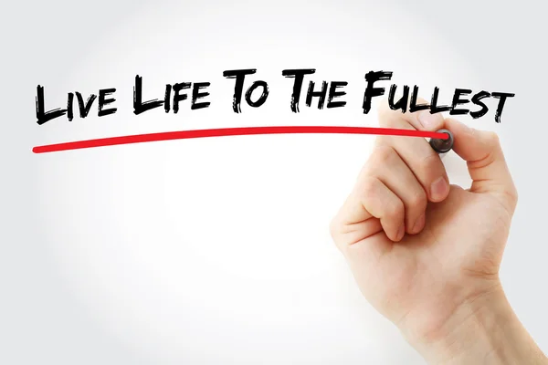 Hand writing Live Life To The Fullest — Stock Photo, Image