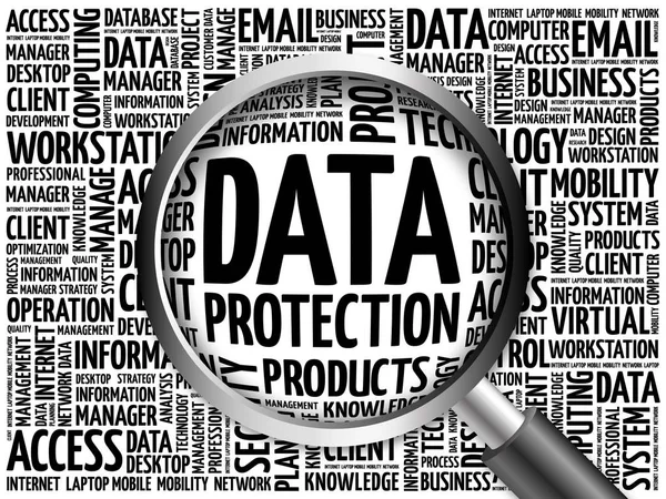 Data protection word cloud — Stock Photo, Image