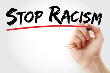 El durdurmak ırkçılık marker ile yazma