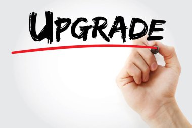 Yükseltme marker ile yazma el