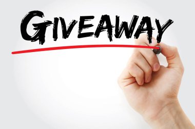 El Giveaway marker ile yazma