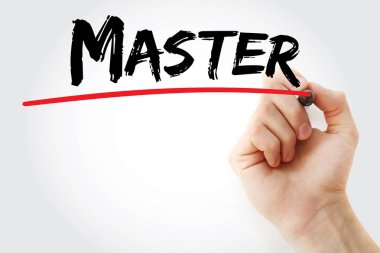 El Master marker ile yazma