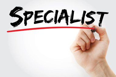 Uzman marker ile yazma el