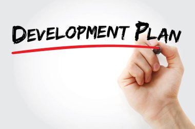 Geliştirme planı marker ile yazma el