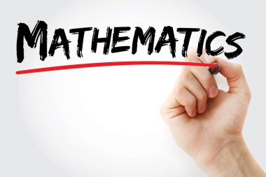 Matematik marker ile yazma el