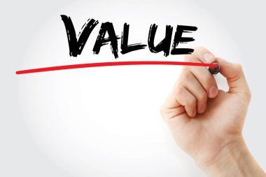 El değeri marker ile yazma