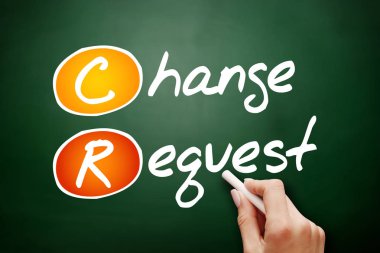 Hand drawn CR - Change Request clipart