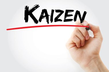 Kaizen marker ile yazma el