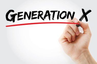Generation X marker ile yazma el