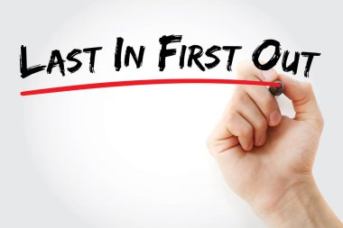 Son olarak ilk dışarı marker ile yazma el