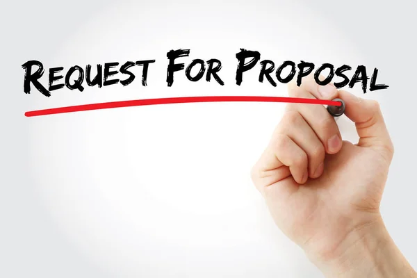 Hand writing Request For Proposal with marker — Stock Photo, Image