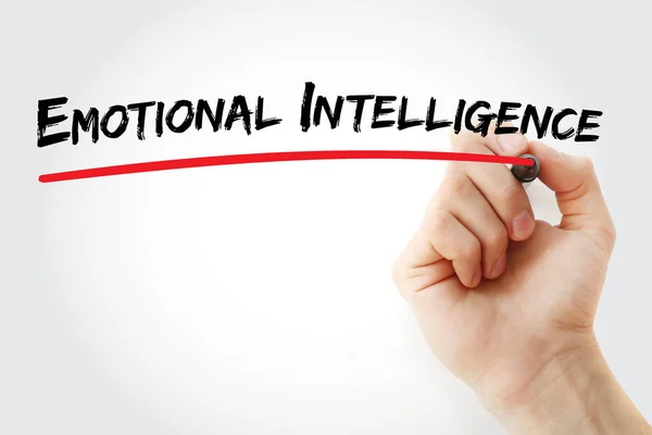 Handschrift emotionaler Intelligenz — Stockfoto