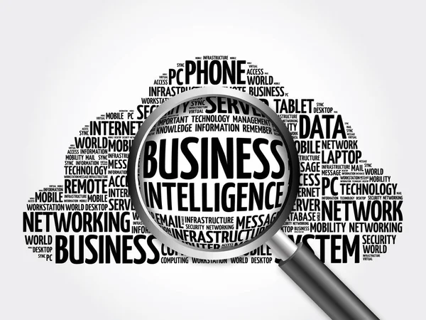 Business intelligence palabra nube —  Fotos de Stock