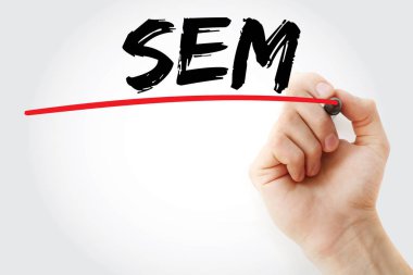 SEM - arama motoru pazarlama yazma el