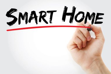 Akıllı ev marker ile yazma el