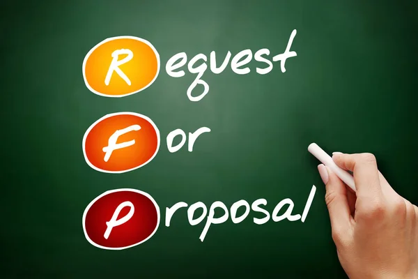 RFP - Permintaan untuk Proposal, akronim — Stok Foto