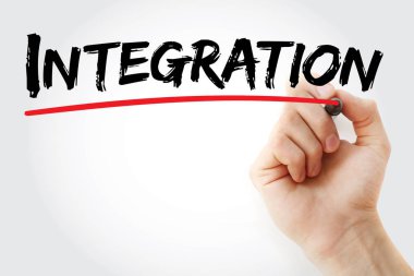 Marker ile tümleştirme yazma el